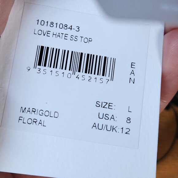 CMEO COLLECTIVE Love Hate Wrap Top - L - Picture 6 of 15